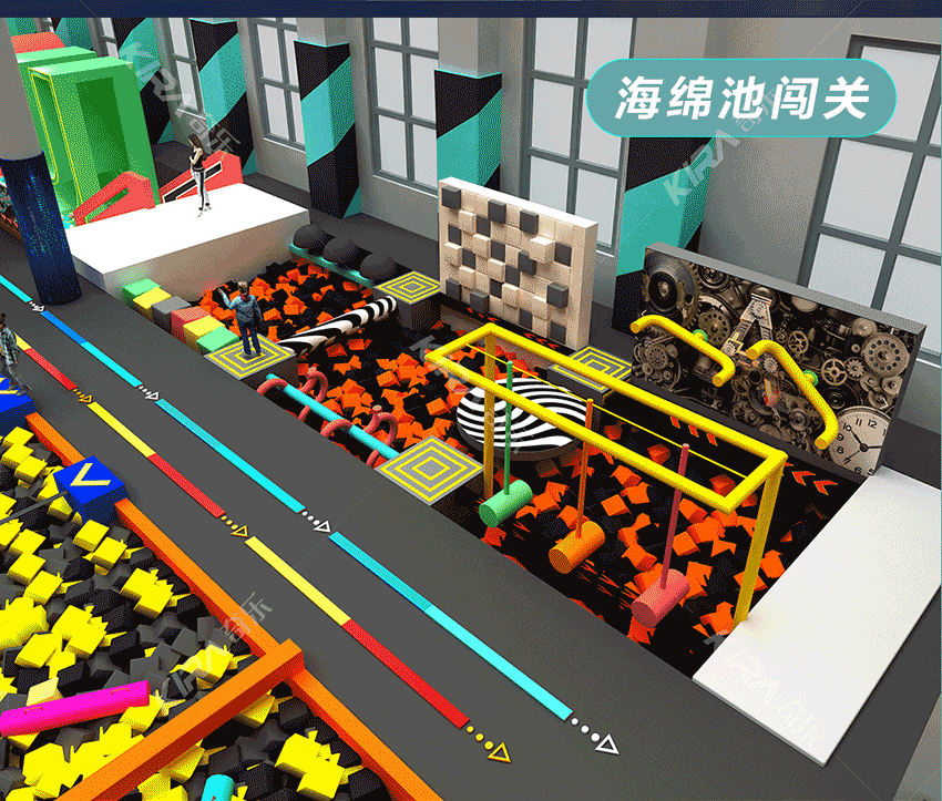 全新親子樂園是比較大型的室內樂園，綜合型室內樂園，